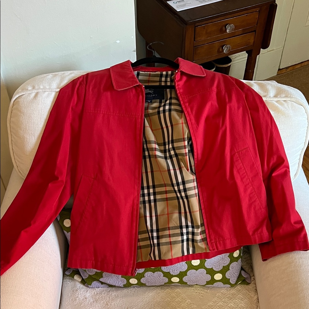 Vintage Red Burberry Jacket